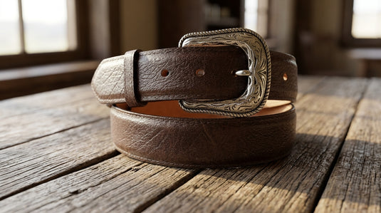 B04 - RockinLeather Cowhide Bull Choco