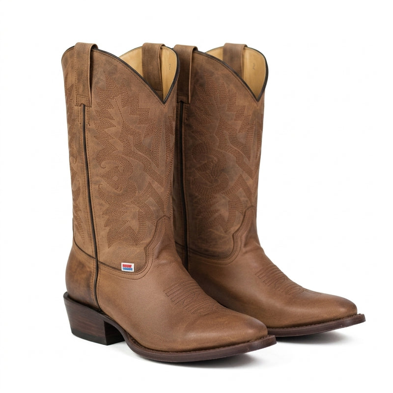 Load image into Gallery viewer, 1243 - RockinLeather Men's Round Toe Sierra Scotch Goat Western Boot
