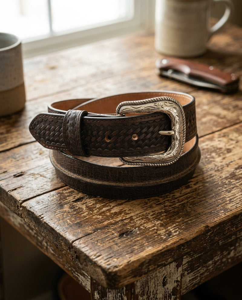 Load image into Gallery viewer, B50 - RockinLeather Raised w/Hand Tooled Ends
