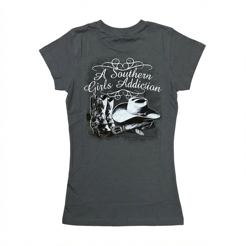 Load image into Gallery viewer, 7016 - Southern Addiction "A Southern Girls Addiction" T Shirt
