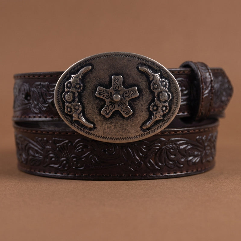 Load image into Gallery viewer, B1056 - RockinLeather Cowhide Children's Leather Belt w/Buckle

