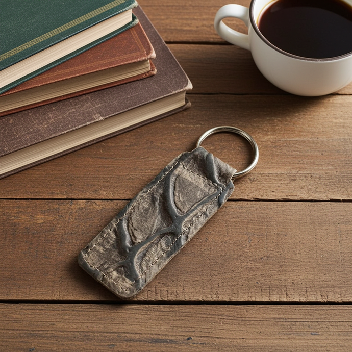 KEY2 - Chocolate Pirarucu Print Keychain