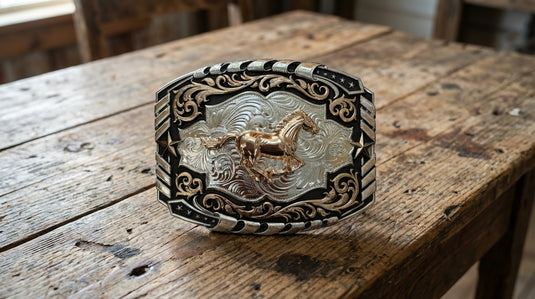 AWW25 - Horse 3 Tone Buckle