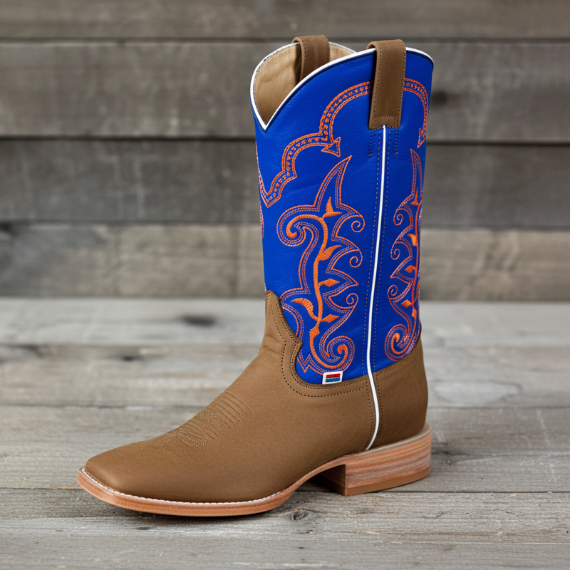 Load image into Gallery viewer, 1178 - RockinLeather Men&#39;s Crazy Horse w/Blue Upper Western Boot
