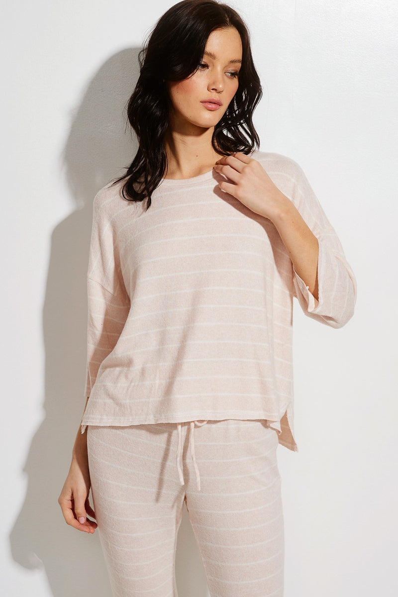 Load image into Gallery viewer, PL1 - Ladies Striped Lounge Wear Set
