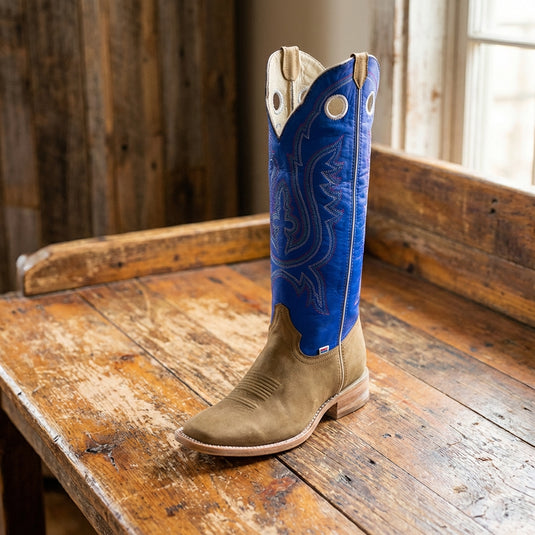 1106 - RockinLeather Men's Buckaroo Blue Shaft Western Boot