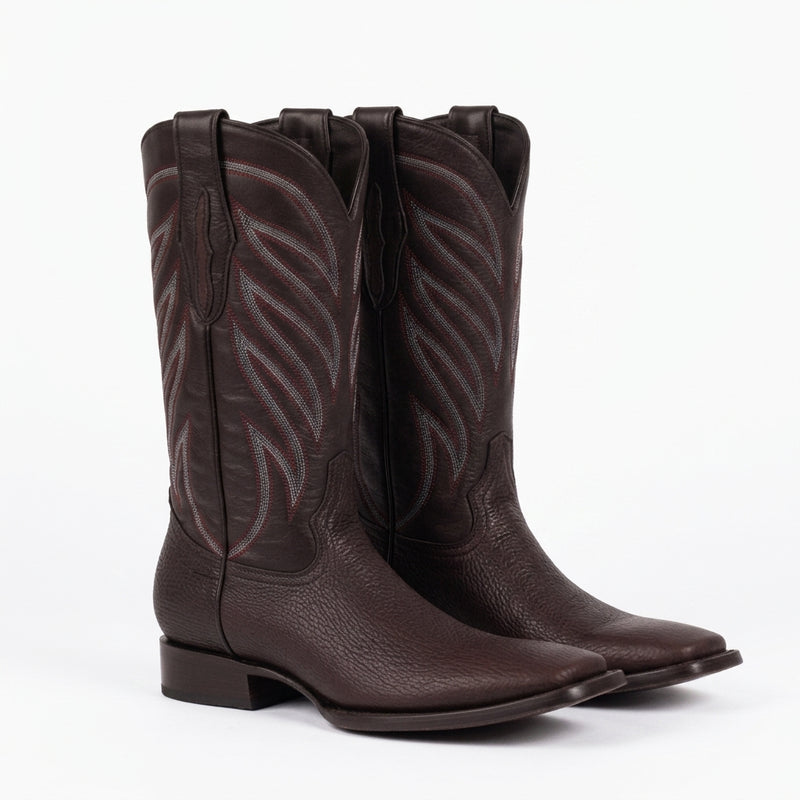 Load image into Gallery viewer, 8027 - RockinLeather Men's Black Cherry Genuine Sharkskin Boots
