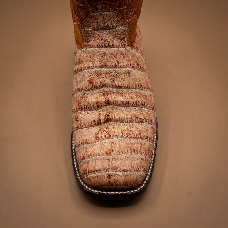 Load image into Gallery viewer, CP5011 - Cowboy Prayer Men's Natural Gator Print Western Boots
