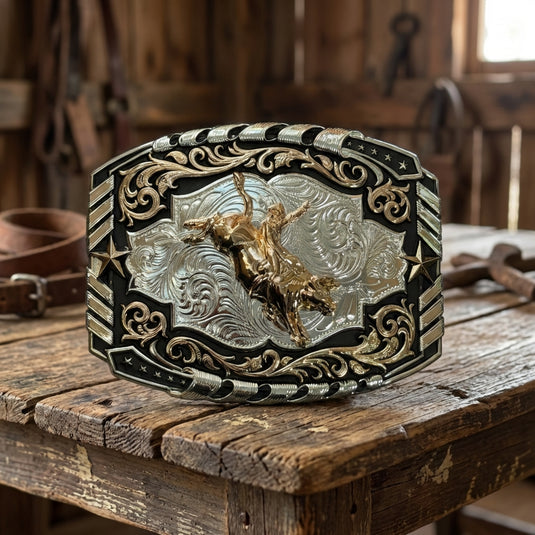 AWW2 - Bullrider 3 Tone Buckle