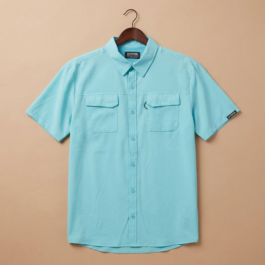 OWS01-5560-437 - Outdoor Nation Men's Bachelor Button Everyman Short Sleeve Shirt