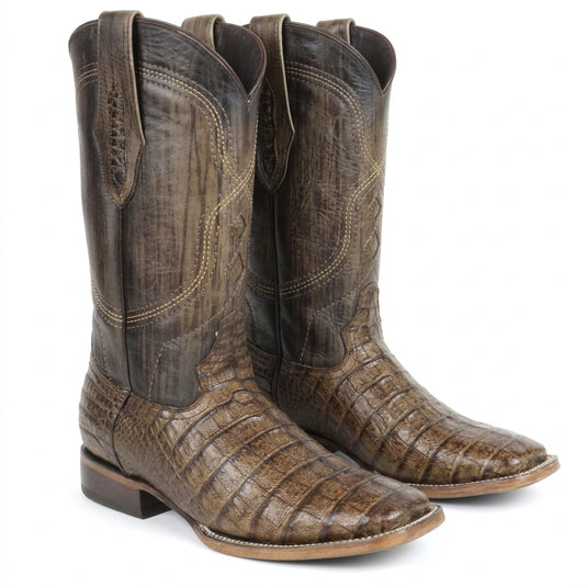 8009 - RockinLeather Men's West Caiman Square Toe Western Boot