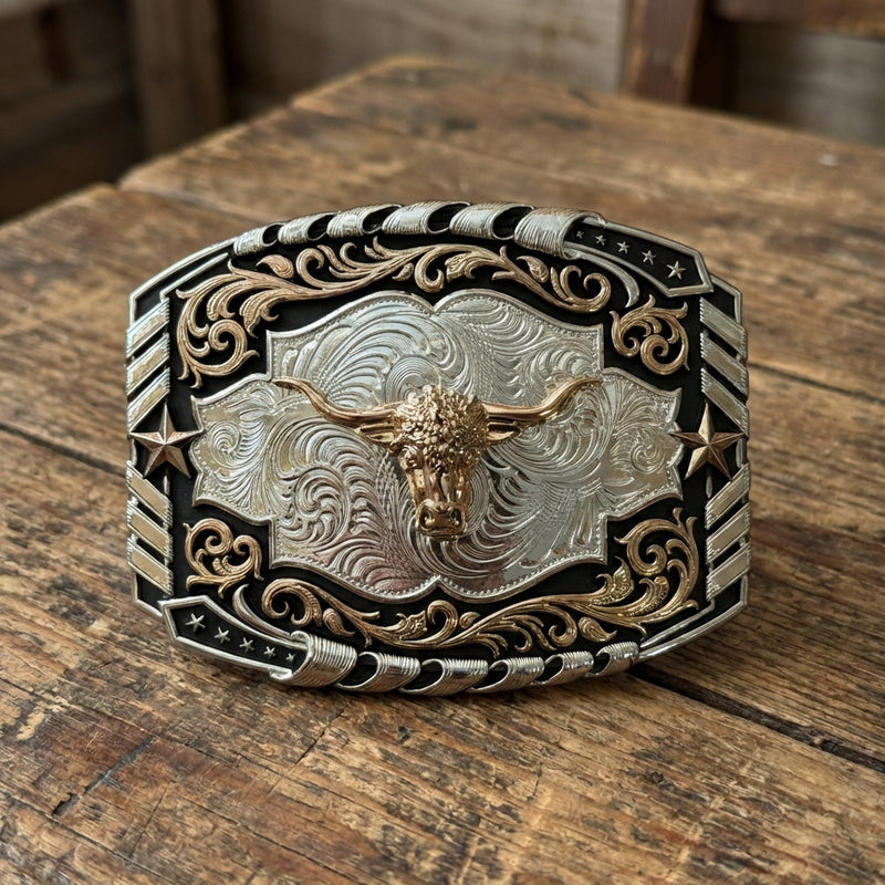 Load image into Gallery viewer, AWW3 - Bullhead 3 Tone Buckle
