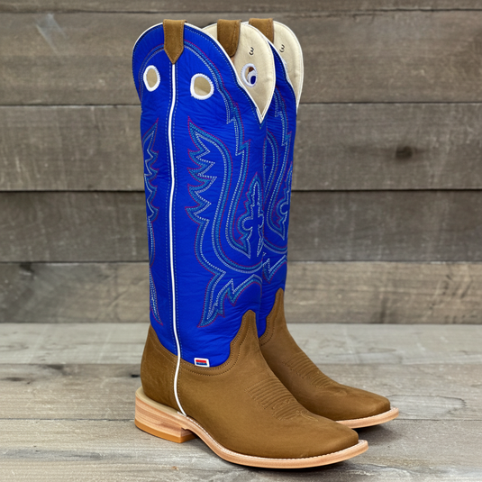 1106 - RockinLeather Men's Buckaroo Blue Shaft Western Boot