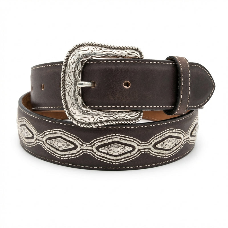 Load image into Gallery viewer, B25 - RockinLeather Crazy Choco with Triangle Conchos
