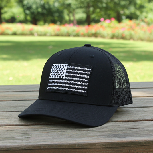 SA133 - Southern Addiction Barbed Wire Flag Black Cap