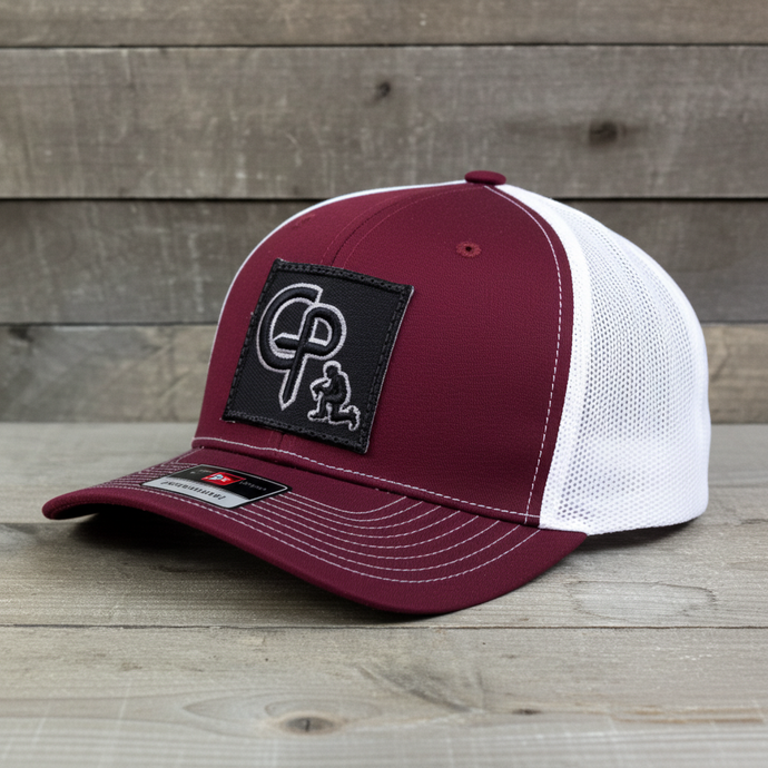 CP113 - Cowboy Prayer 3D Black Cardinal/White Cap