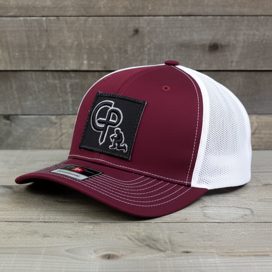CP113 - Cowboy Prayer 3D Black Cardinal/White Cap