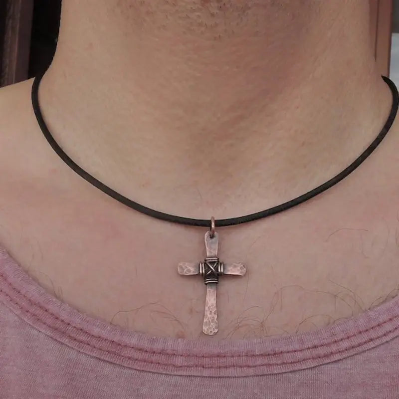 Load image into Gallery viewer, TMNK1 - Retro Cross Necklace
