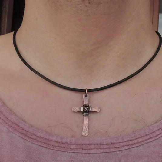 TMNK1 - Retro Cross Necklace