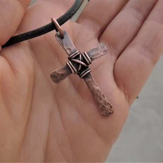 TMNK1 - Retro Cross Necklace