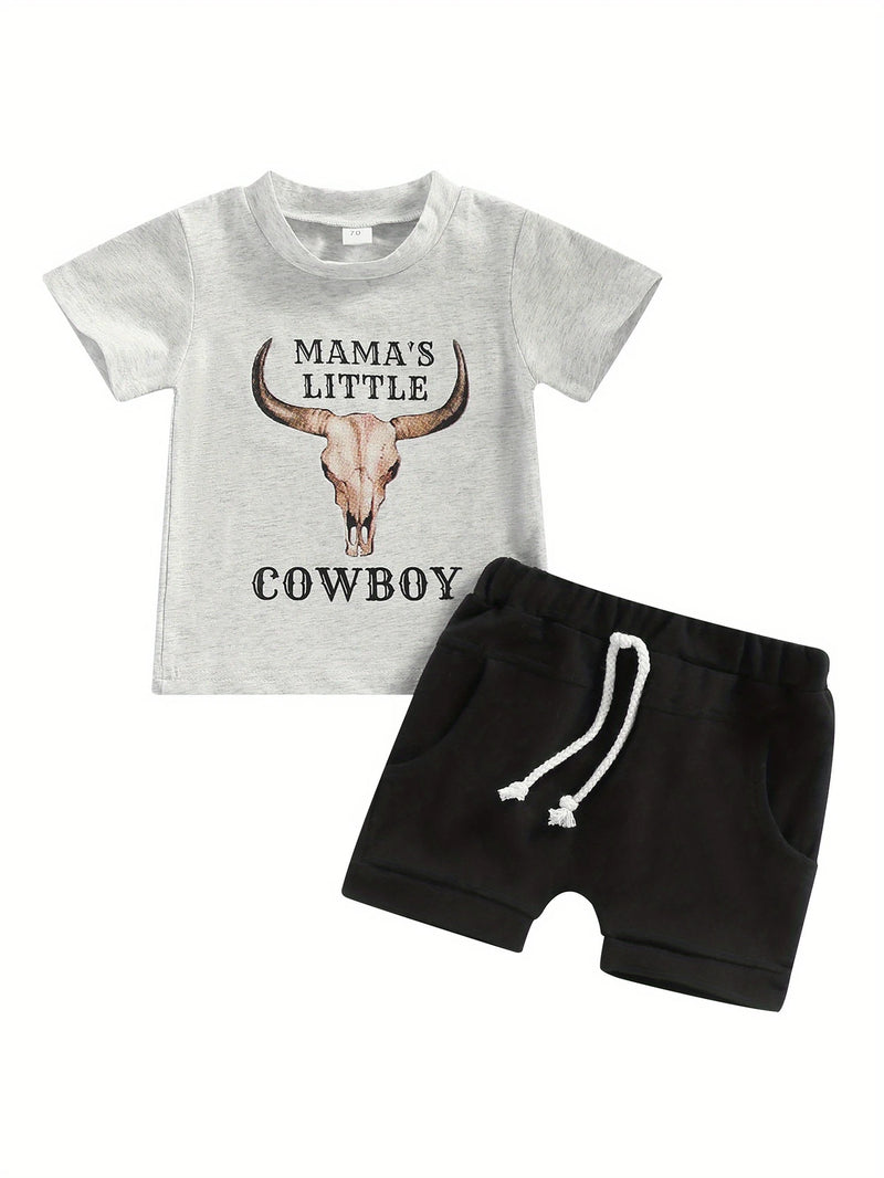 Load image into Gallery viewer, TMCHD55 - Mama&#39;s Little Cowboy 2 Piece Set
