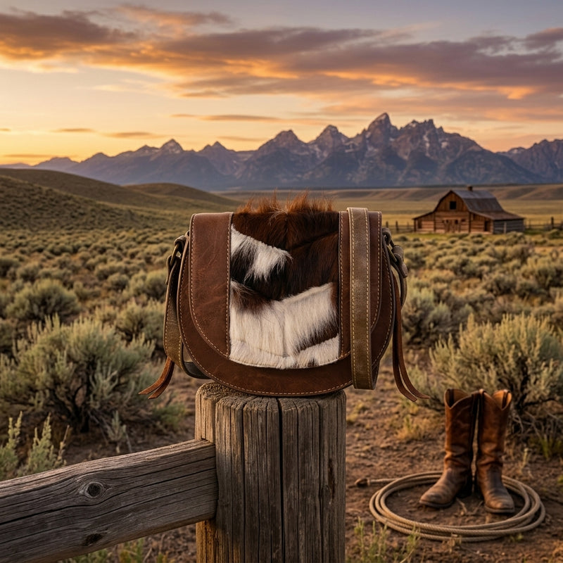 Load image into Gallery viewer, 22086731 - Tony Lama Saddle Bag Hair-On Accents
