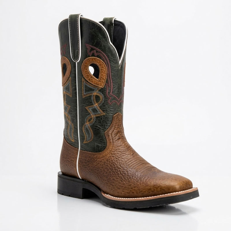 Load image into Gallery viewer, CP8002 - Cowboy Prayer Distressed Brown Cowboy Boot
