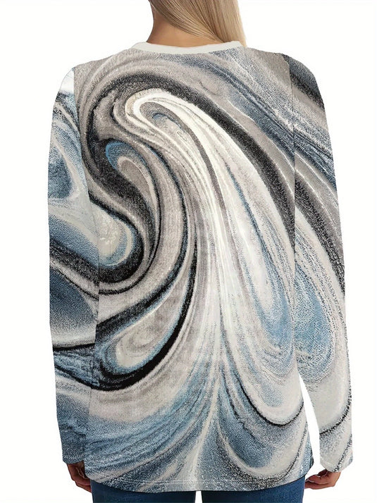 TMTSHT112 - Ladies Long Sleeve All Over Print Shirt