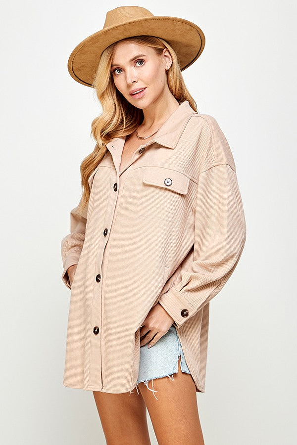 Load image into Gallery viewer, TWT8 - Ladies Taupe Scuba Jacket
