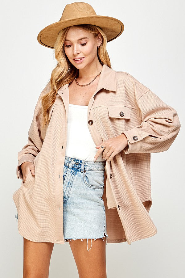 Load image into Gallery viewer, TWT8 - Ladies Taupe Scuba Jacket
