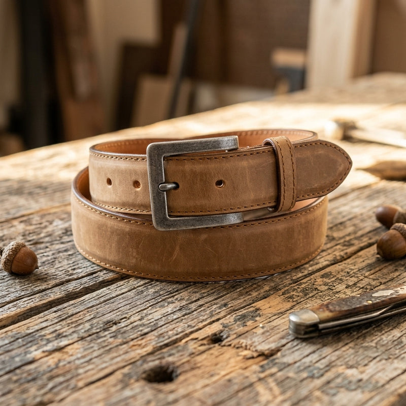 Load image into Gallery viewer, B46 - RockinLeather Brown Belt
