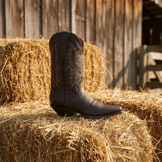 2625 - RockinLeather Women's Brown Western Boot W/ Narrow Square Toe