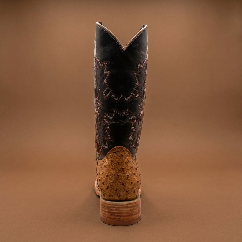 Load image into Gallery viewer, CP5009 - Cowboy Prayer Men's Natural Ostrich Print Western Boot
