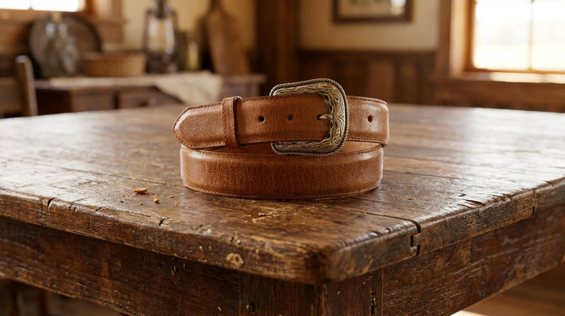 Load image into Gallery viewer, B01 - RockinLeather Brown Belt

