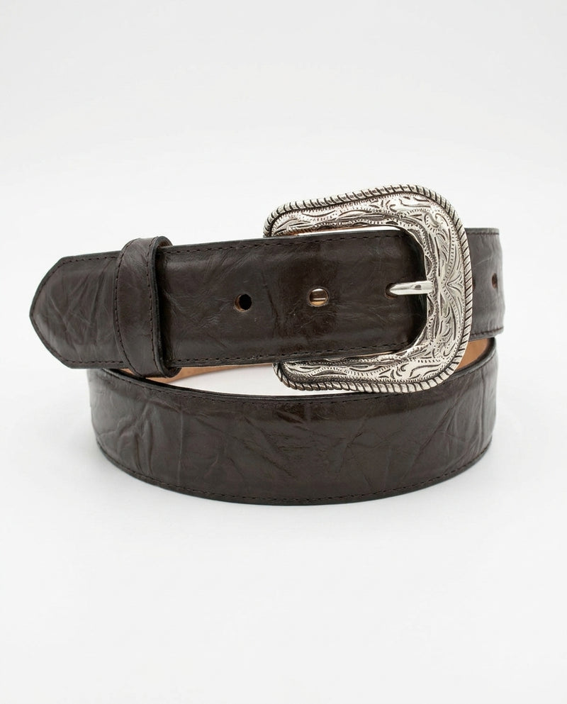 Load image into Gallery viewer, B32 - RockinLeather Chocolate Cowhide Leather Belt
