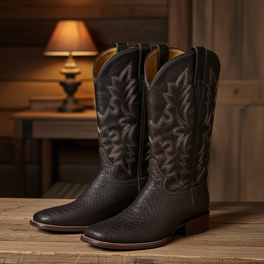 CP5004 - Cowboy Prayer Men's Chocolate Snake Print Western Boot