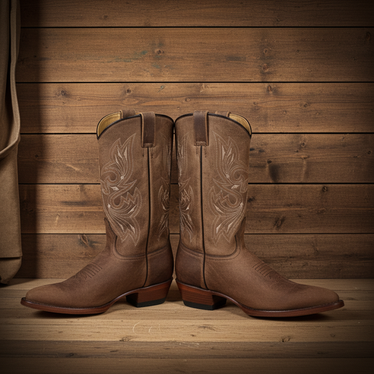 1802 - RockinLeather Men's Mad Dog Cowhide Western Boot With Pointed Toe