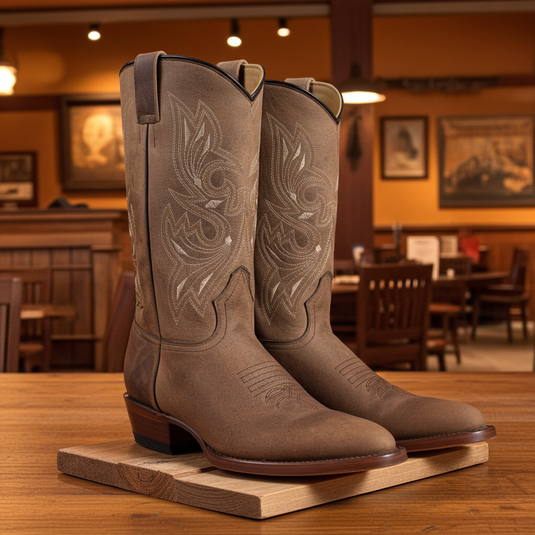 1802 - RockinLeather Men's Mad Dog Cowhide Western Boot With Pointed Toe