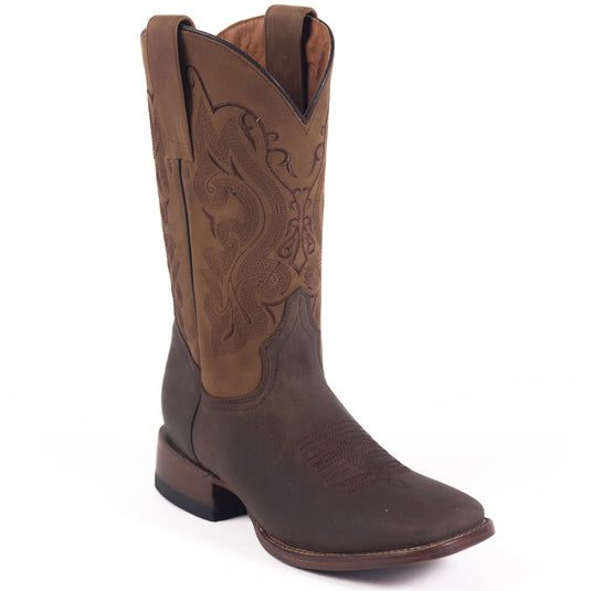 1805 - RockinLeather Men's Crazy Choco Cowhide Western Boot