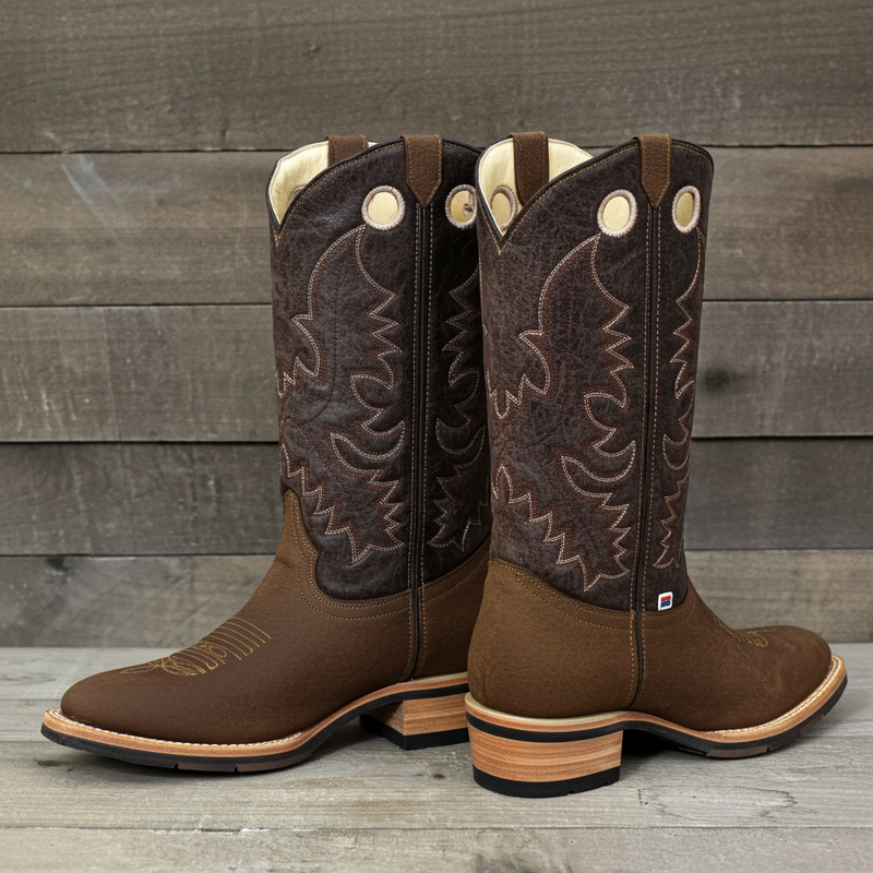 Load image into Gallery viewer, 1116 - RockinLeather Men&#39;s Round Toe Crazy Flotter Western Boot
