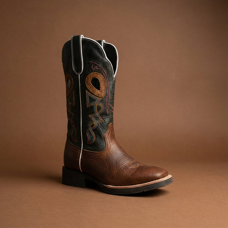 Load image into Gallery viewer, CP8002 - Cowboy Prayer Distressed Brown Cowboy Boot
