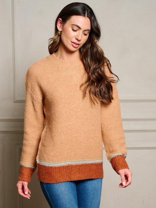 WFT 25 - WOMEN'S LONG SLEEVE COLORBLOCK PULLOVER SWEATER