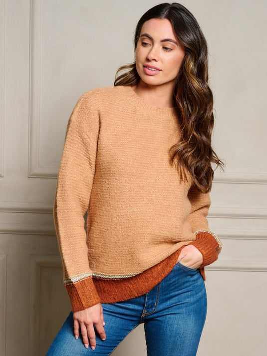 WFT 25 - WOMEN'S LONG SLEEVE COLORBLOCK PULLOVER SWEATER