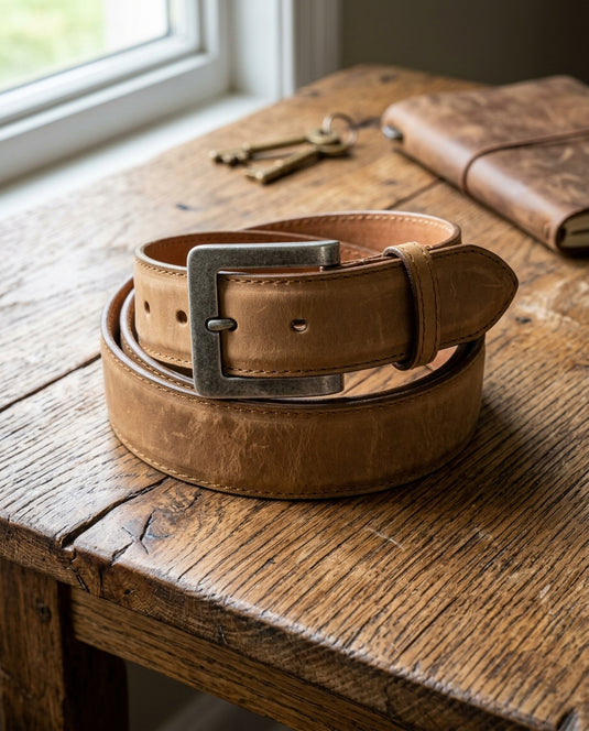 B46 - RockinLeather Brown Belt