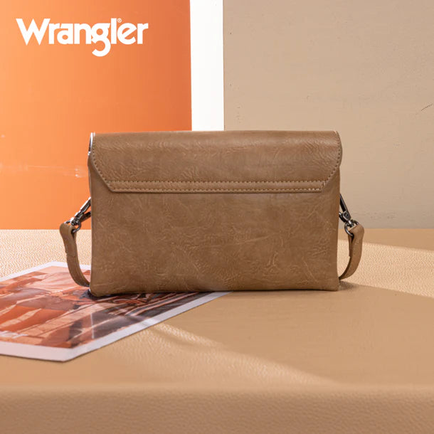 Load image into Gallery viewer, WG320-209KH - Wrangler Vintage-Inspired Crossbody Bag - Khaki
