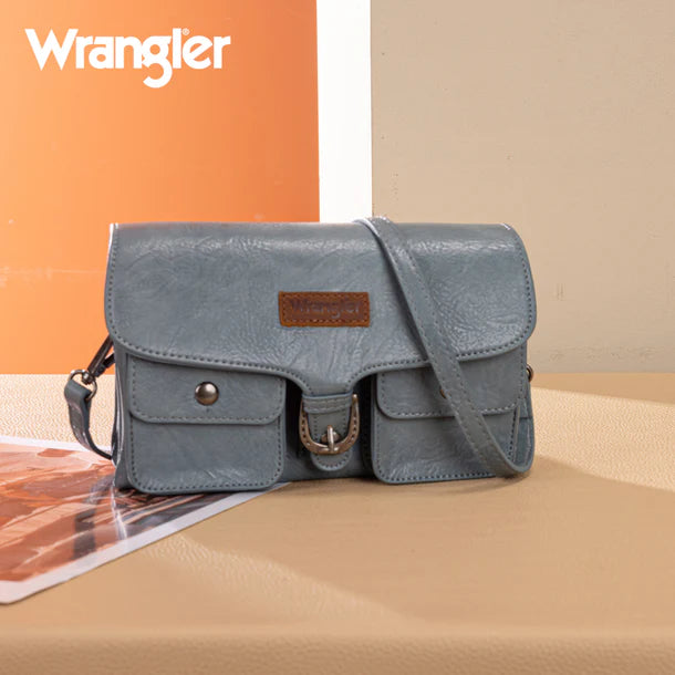 Load image into Gallery viewer, WG320-209JN - Wrangler Vintage-Inspired Crossbody Bag - Jean
