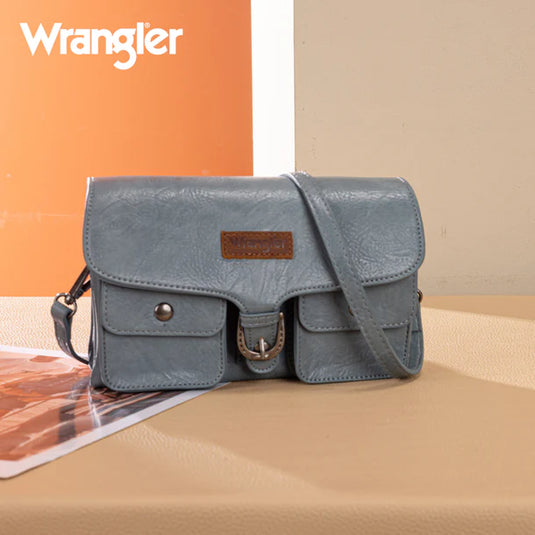 WG320-209JN - Wrangler Vintage-Inspired Crossbody Bag - Jean