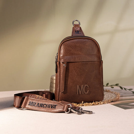 MC-2833BR - Milan Chiva Sling Bag/Crossbody/Chest Bag - Brown