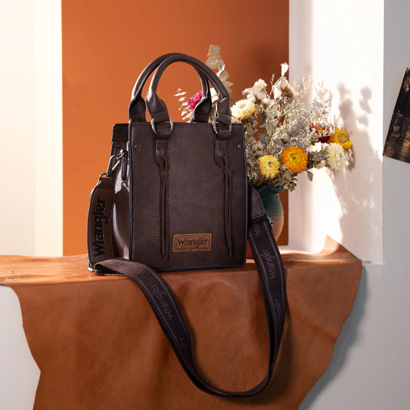 Load image into Gallery viewer, WG270-8119CF - Wrangler North South Mini Tote/Crossbody - Coffee
