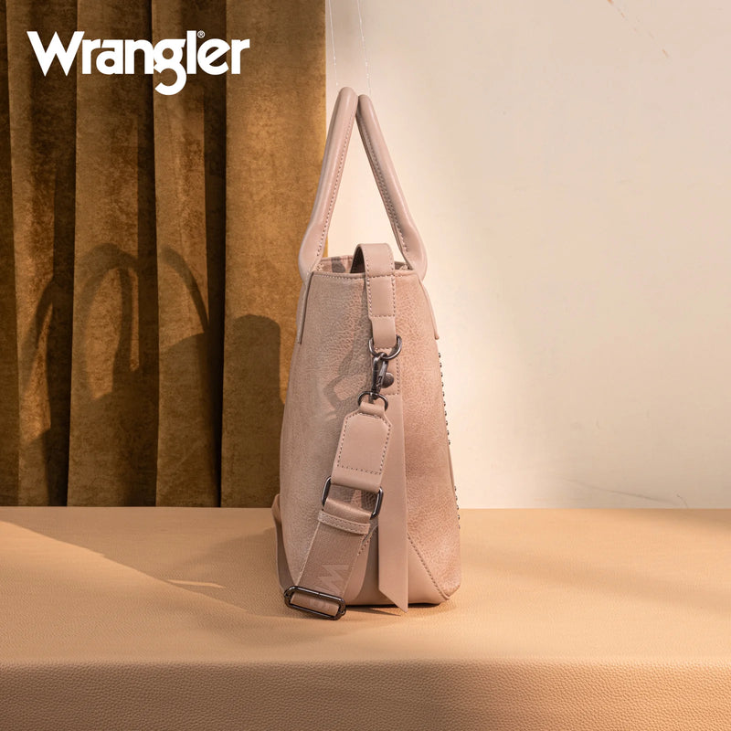 Load image into Gallery viewer, WG199-1824TN - Wrangler Carry-All Aztec Expandable Tote/Crossbody - Tan
